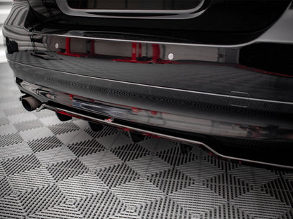 Central Rear Splitter (Vertical Bars) - BMW 3 Series (Sedan E90)