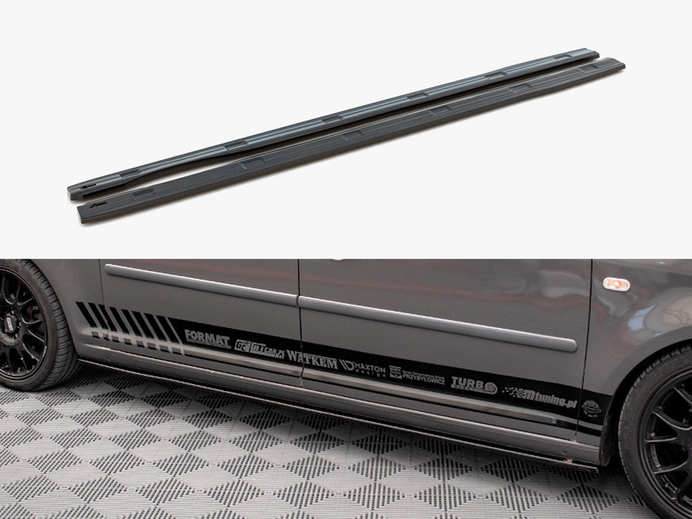 Side Skirts Diffusers - Volkswagen Caddy Long Mk3 Facelift (2010-2015)