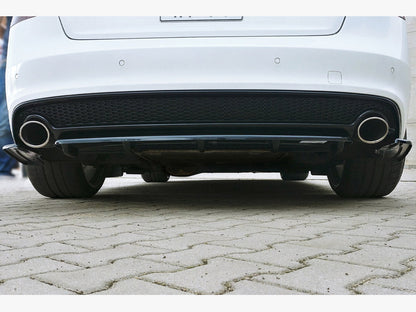Central Rear Splitter (Vertical Bars) - Audi A5 S Line 8T FL Coupe / Sportback - Textured