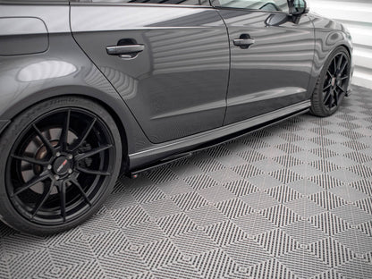 Side Skirt Diffusers V.2 - Audi S3 / A3 S Line Sportback 8V / 8V Facelift