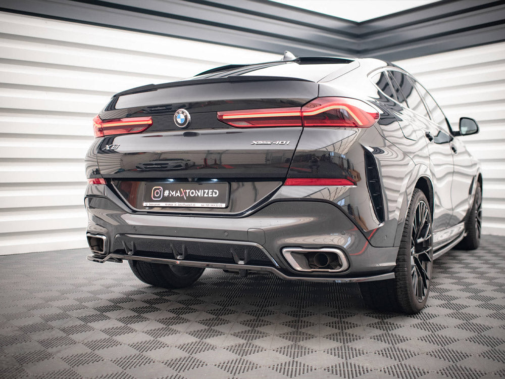 Rear Splitter (Vertical Bars) V.3 - BMW X6 (M-Pack G06)