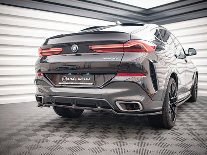 Rear Splitter (Vertical Bars) V.3 - BMW X6 (M-Pack G06)