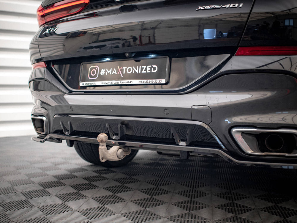Rear Splitter (Vertical Bars) V.3 - BMW X6 (M-Pack G06)