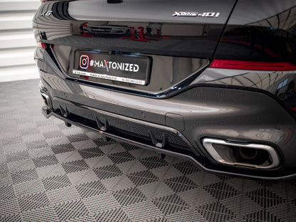 Rear Splitter (Vertical Bars) V2 - BMW X6 (M-Pack G06)
