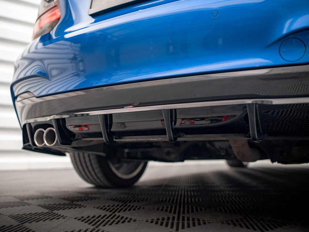 Rear Splitter (Vertical Bars) - BMW 2 Series (M-Pack F22)