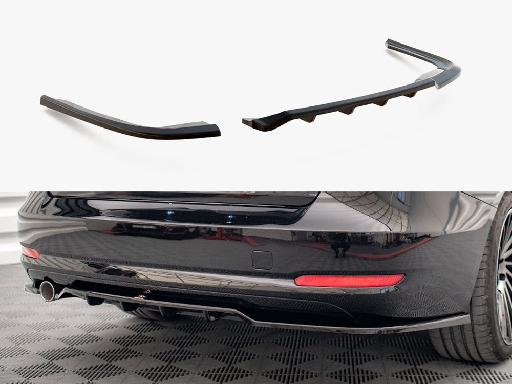Central Rear Splitter (Vertical Bars) - BMW 3 Series (GT F34)