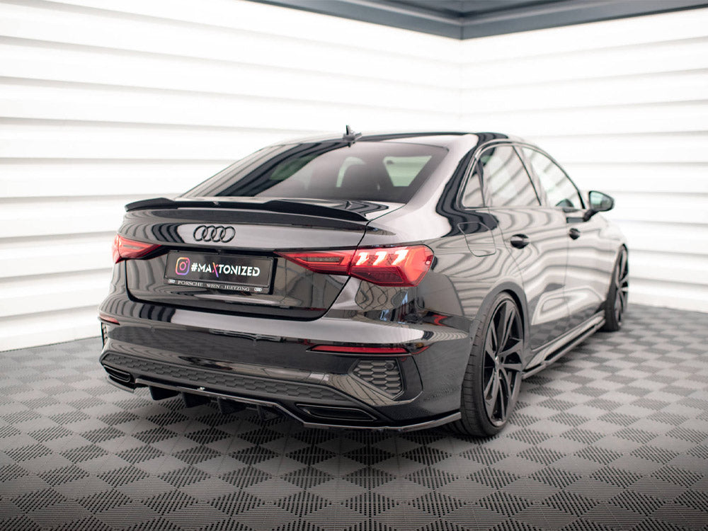 Rear Splitter (Vertical Bars) - Audi A3 S Line Sedan 8Y