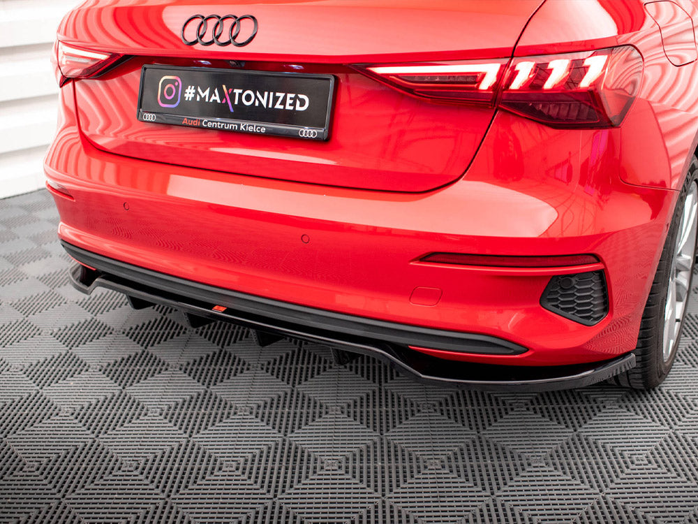 Rear Splitter (Vertical Bars) - Audi A3 Sportback 8Y