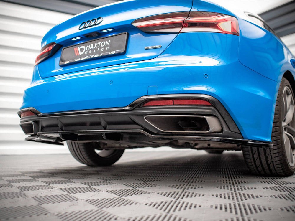 Rear Splitter (Vertical Bars) - Audi A5 S Line F5 Facelift