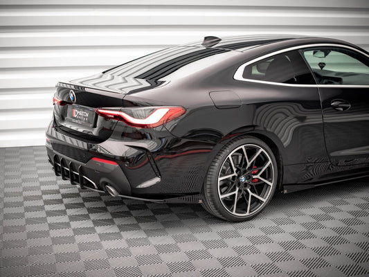 Street Pro Rear Side Splitters + Flaps - BMW 4 Series (M-Pack G22 / G23 / G22 Facelift / G23 Facelift)