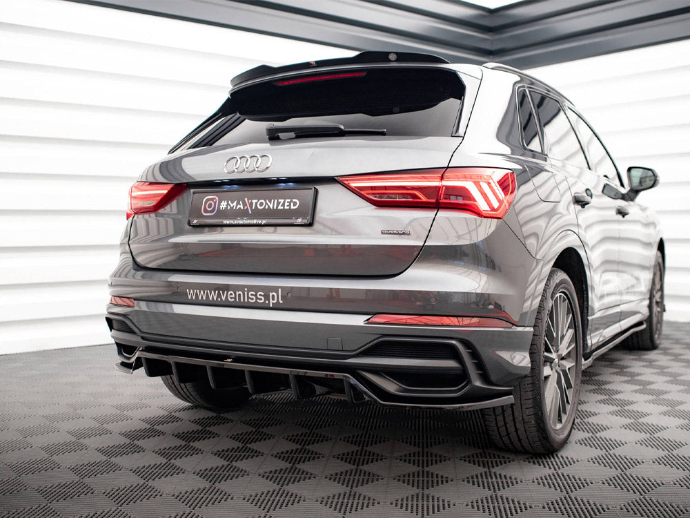 Rear Splitter (Vertical Bars) - Audi Q3 S Line SUV F3