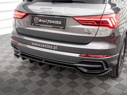 Rear Splitter (Vertical Bars) - Audi Q3 S Line SUV F3