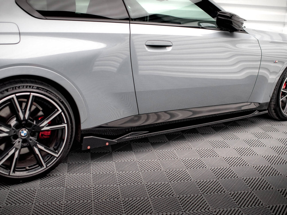 Side Skirts Diffusers V2 + Flaps - BMW 2 Series (Coupe M-Pack / M240i G42)
