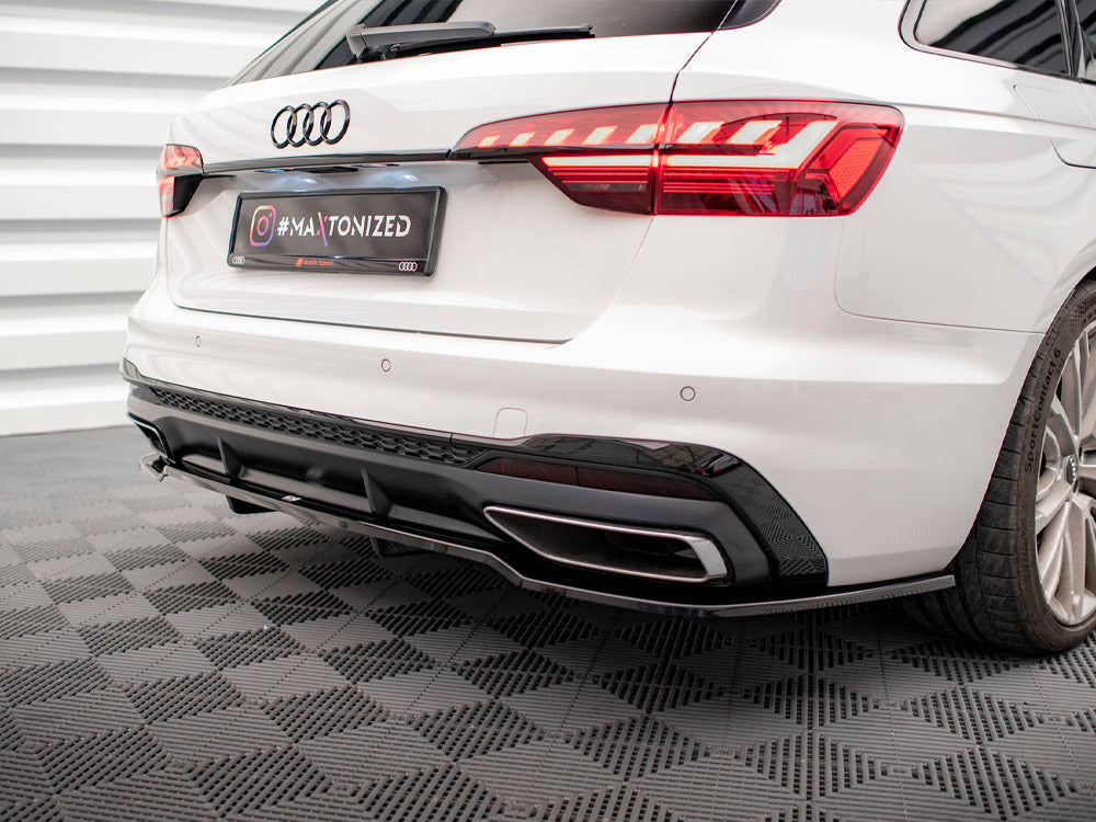 Rear Splitter (Vertical Bars) V.1 - Audi A4 S Line B9 Facelift