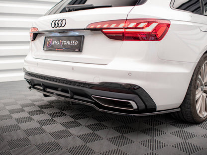 Rear Splitter (Vertical Bars) V.1 - Audi A4 S Line B9 Facelift