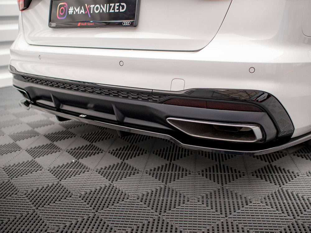 Rear Splitter (Vertical Bars) V.1 - Audi A4 S Line B9 Facelift