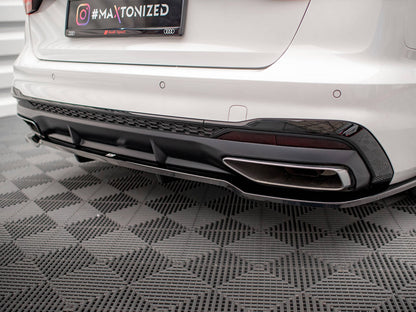 Rear Splitter (Vertical Bars) V.1 - Audi A4 S Line B9 Facelift