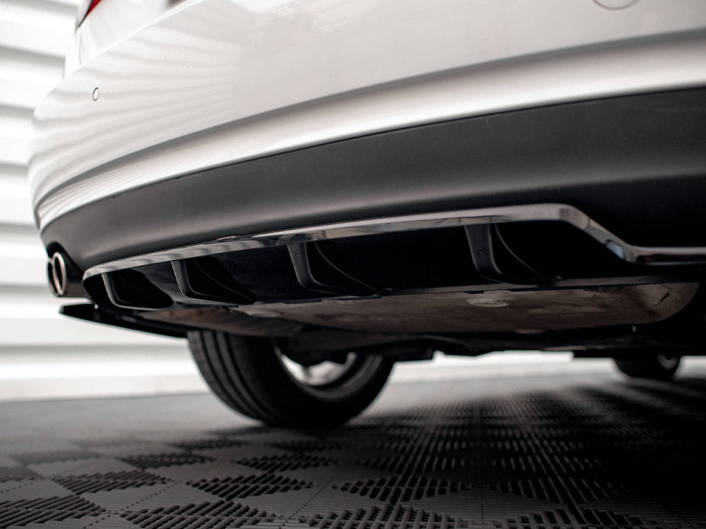 Central Rear Splitter (Vertical Bars) - Audi A5 Coupe 8T Facelift