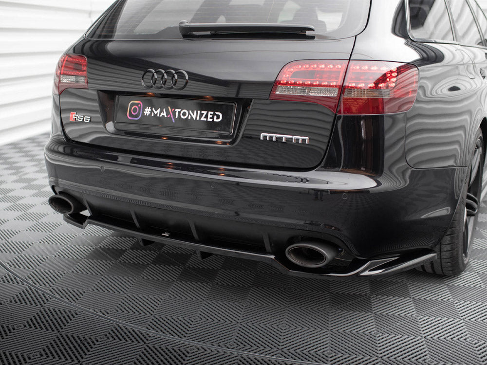 Central Rear Splitter (Vertical Bars) - Audi RS6 Avant C6