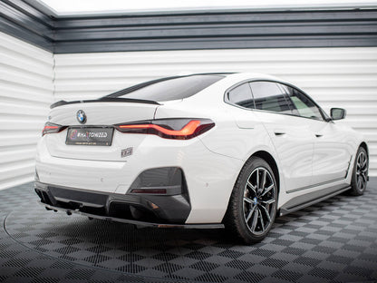 Central Rear Splitter (Vertical Bars) V1 - BMW I4 (M-Pack G26)