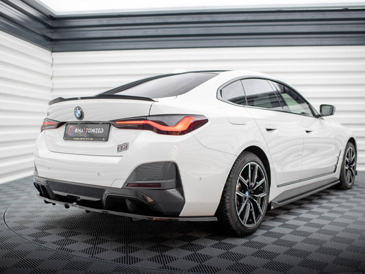 Central Rear Splitter (Vertical Bars) V1 - BMW I4 (M-Pack G26)