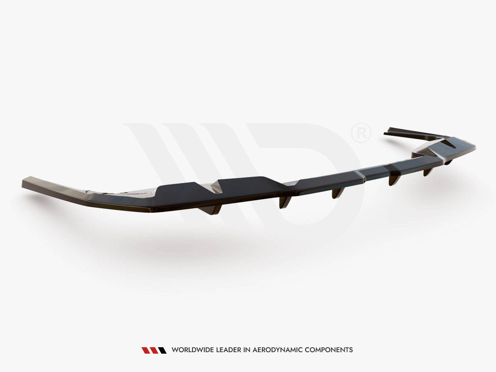 Central Rear Splitter (Vertical Bars) V1 - BMW I4 (M-Pack G26)