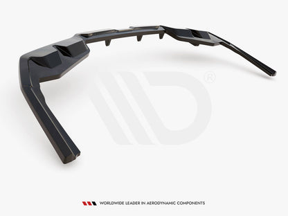 Central Rear Splitter (Vertical Bars) V1 - BMW I4 (M-Pack G26)