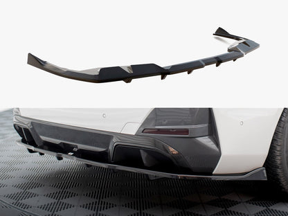 Central Rear Splitter (Vertical Bars) V2 - BMW I4 (M-Pack G26)