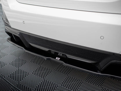Central Rear Splitter (Vertical Bars) V2 - BMW I4 (M-Pack G26)