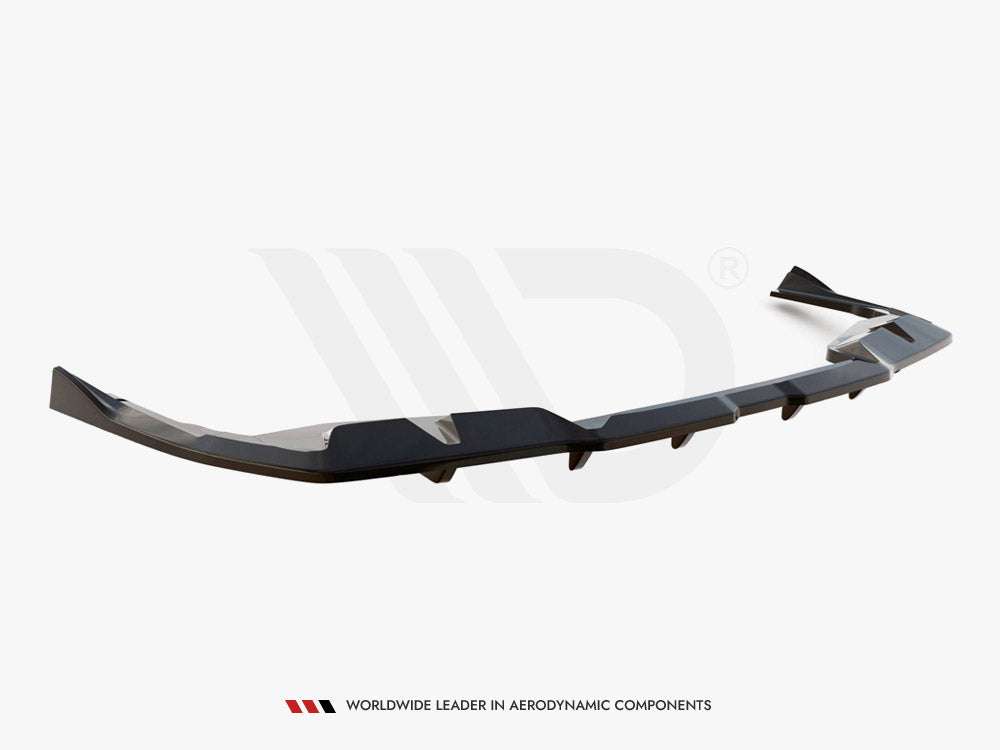 Central Rear Splitter (Vertical Bars) V2 - BMW I4 (M-Pack G26)