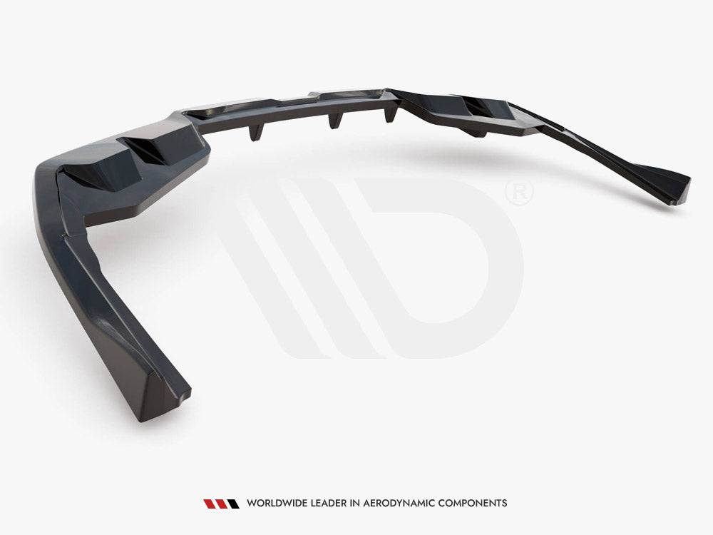 Central Rear Splitter (Vertical Bars) V2 - BMW I4 (M-Pack G26)