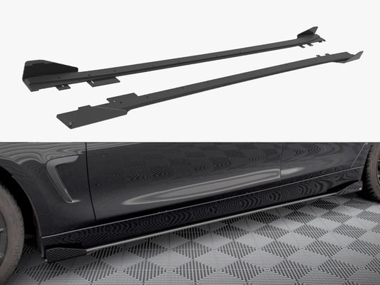 Street PRO Side Skirts Diffusers + Flaps - BMW 4 Series (Gran Coupe F36)