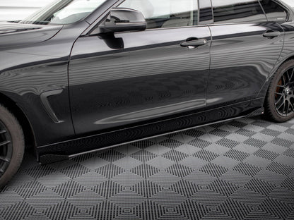 Street PRO Side Skirts Diffusers + Flaps - BMW 4 Series (Gran Coupe F36)
