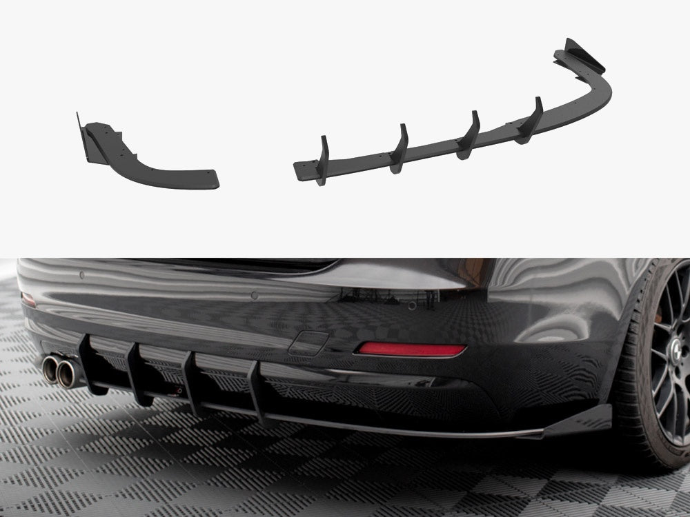 Street PRO Rear Diffuser + Flaps - BMW 4 Series (Gran Coupe F36)