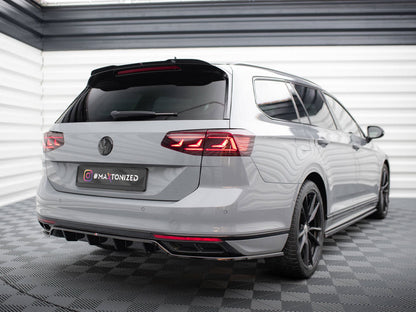 Rear Splitter (Vertical Bars) - Volkswagen Passat R-Line B8 Facelift