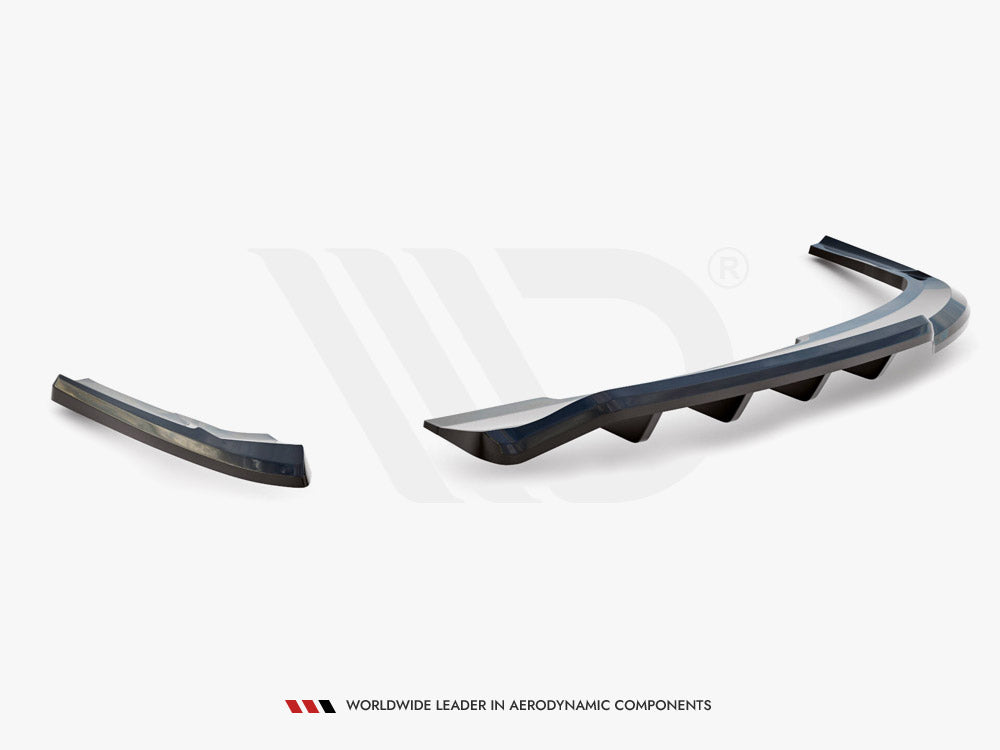 Central Rear Splitter (Vertical Bars) - Audi A4 Competition B8 Facelift