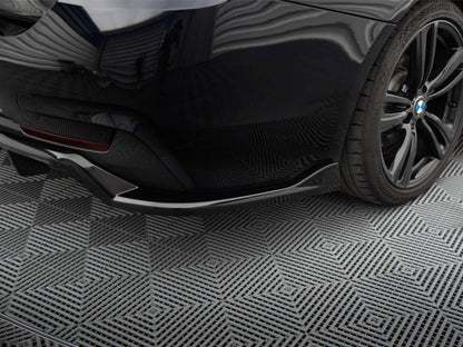 Central Rear Splitter (Vertical Bars) - BMW 4 Series (Coupe / Gran Coupe / Cabrio M-Pack F32 / F36 / F33)