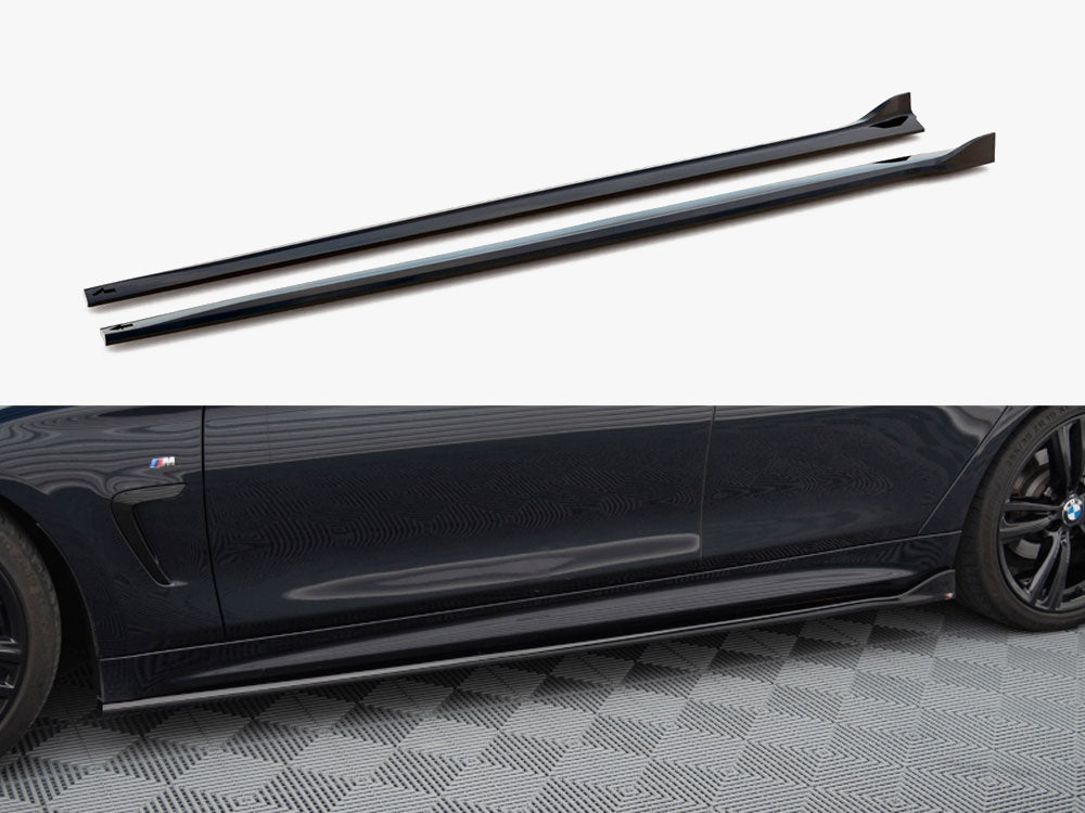Side Skirts Diffusers V.3 - BMW 4 Series (Coupe / Gran Coupe / Cabrio M-Pack F32 / F36 / F33)