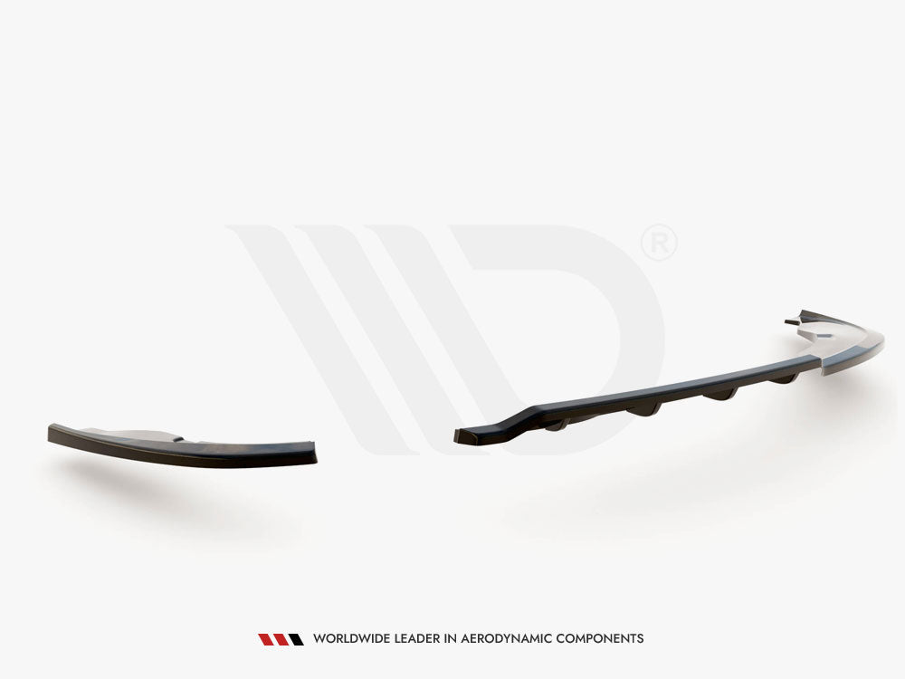 Central Rear Splitter (Vertical Bars) - BMW 1 Series E81 (Facelift)