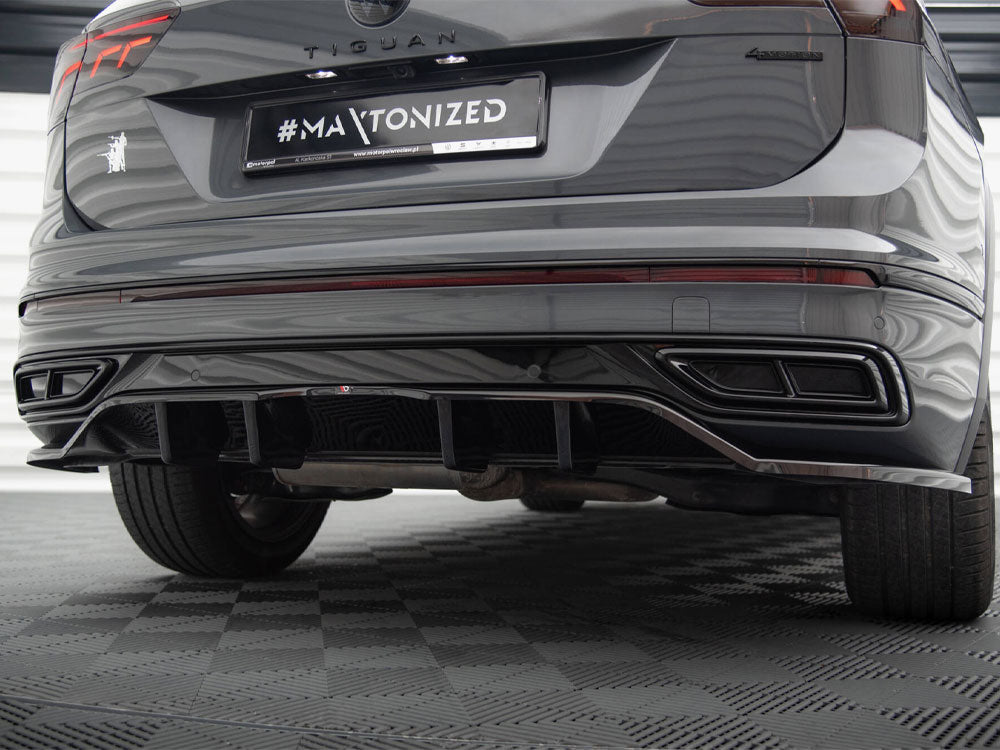 Rear Splitter (Vertical Bars) - Volkswagen Tiguan R-Line Mk2 Facelift