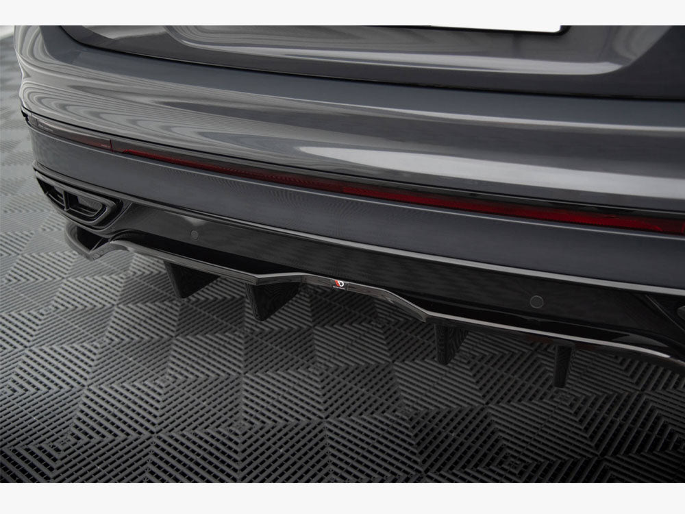 Rear Splitter (Vertical Bars) - Volkswagen Tiguan R-Line Mk2 Facelift