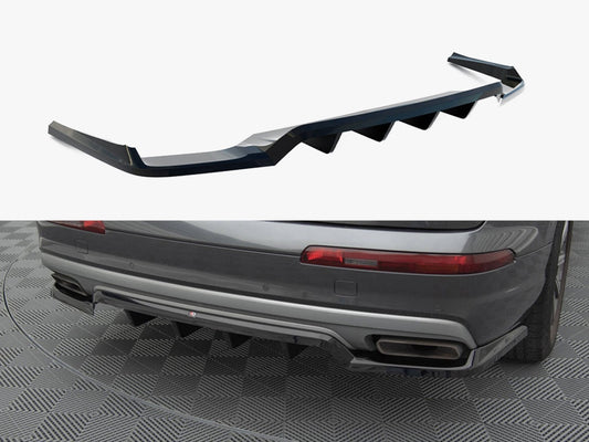 Central Rear Splitter (Vertical Bars) - Audi Q7 Mk2