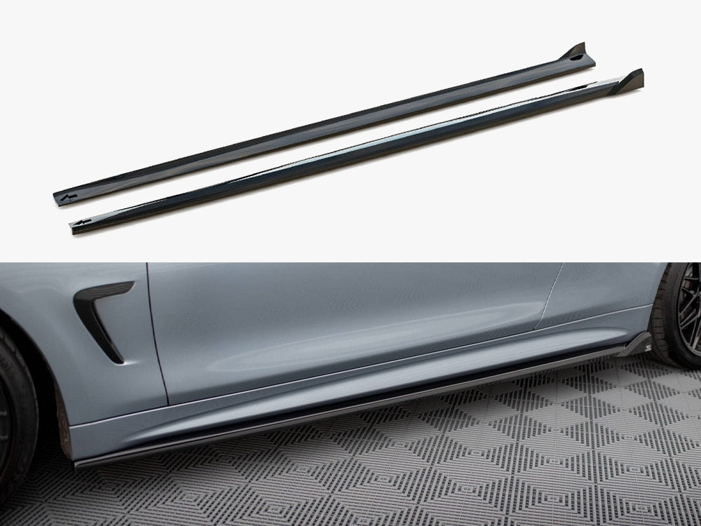 Side Skirts Diffusers V2 - BMW 4 Series (Coupe / Gran Coupe / Cabrio M-Pack F32 / F36 / F33)