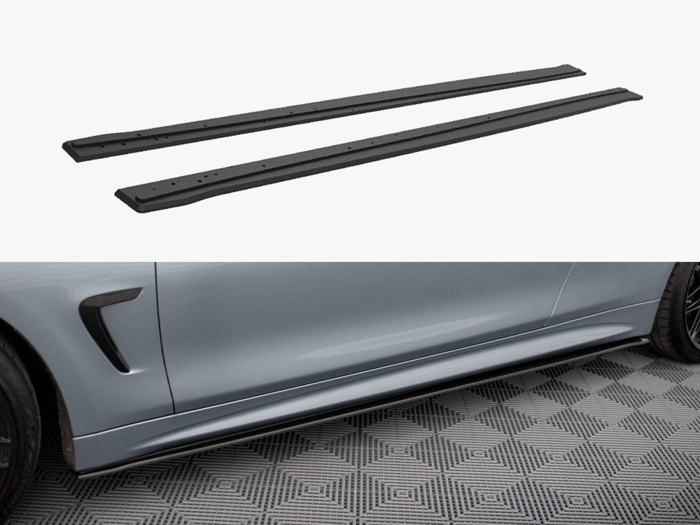 Street PRO Side Skirts Diffusers - BMW 4 Series (Coupe / Gran Coupe / Cabrio M-Pack F32 / F36 / F33)