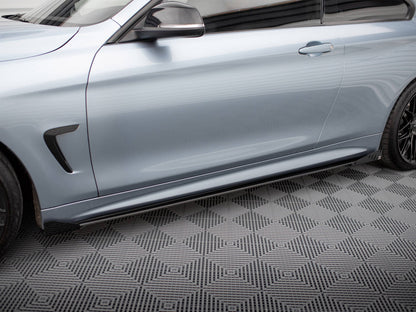 Street PRO Side Skirts Diffusers + Flaps - BMW 4 Series (Coupe / Gran Coupe / Cabrio M-Pack F32 / F36 / F33)