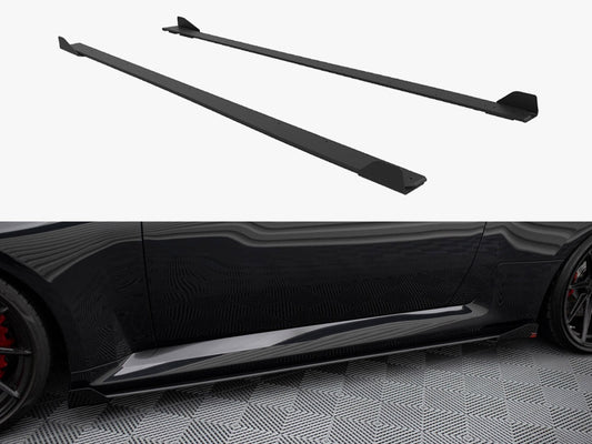 Street PRO Side Skirts Diffusers V1 + Flaps - BMW M2 G87