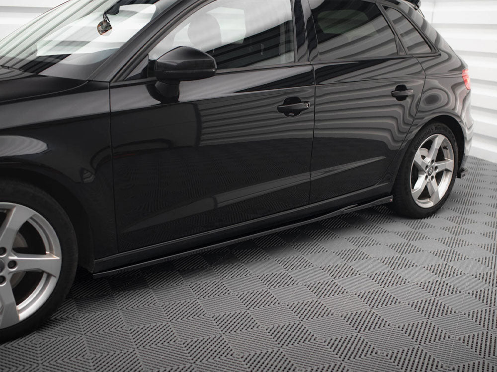 Side Skirts Diffusers - Audi A3 Sportback 8V Facelift