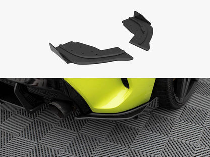 Street Pro Rear Side Splitters V1 + Flaps V1 - BMW 1 Series F40 (M-Pack / M135i)