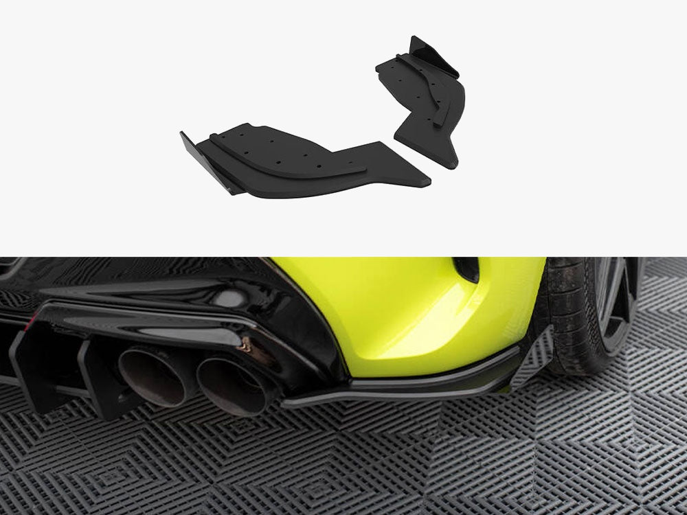 Street Pro Rear Side Splitters V2 + Flaps V2 - BMW 1 Series F40 (M-Pack / M135i)