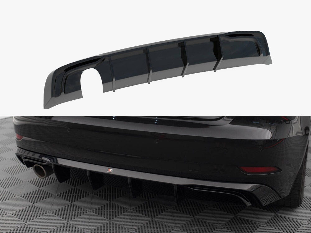 Rear Valance - Audi A3 Sportback 8V Facelift (Version with one exhaust tip on single Side)